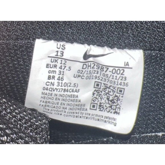 Nike Court Vision Lo NN Mens Athletic Shoes Sneakers Size 13 Triple Black